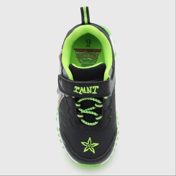 Tenant Mutant Ninja Turtles Light Up Sneakers-Black/Green - Picture 3 of 7